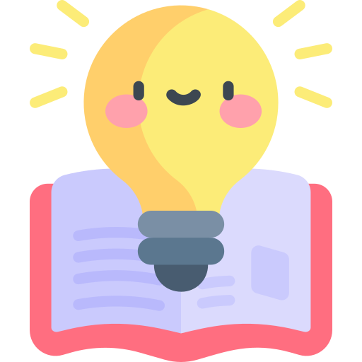 A book with bulb as idea