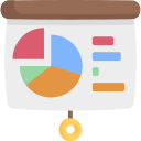 Pie chart with bar chart