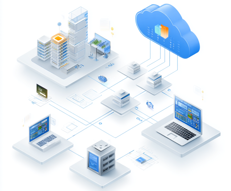 Modern cloud-native data platform blueprint showing streaming pipelines, semantic layers, and domain-oriented ownership.